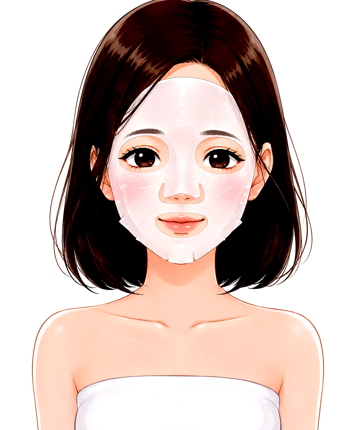 保湿ケアのイラスト