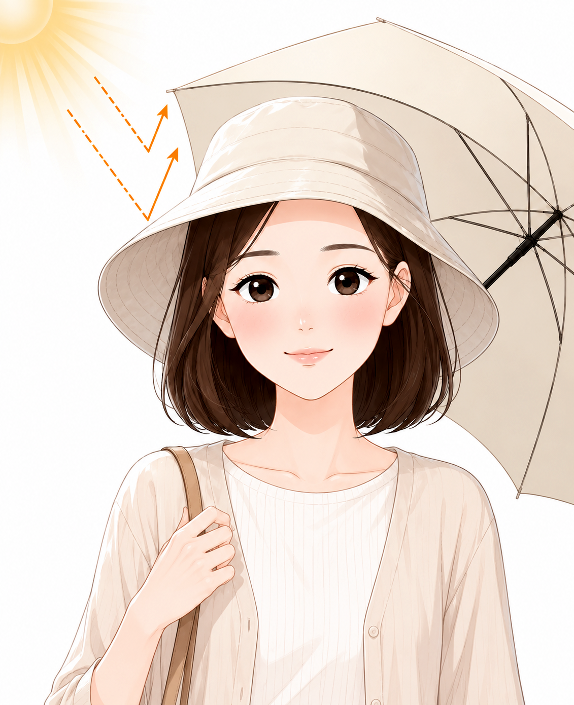 紫外線対策のイラスト